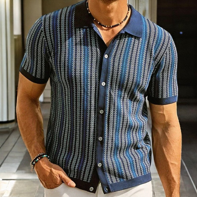 Orviano | Men’s Organic Cotton Herringbone Shirt