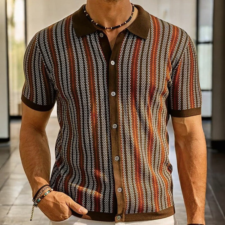 Orviano | Men’s Organic Cotton Herringbone Shirt