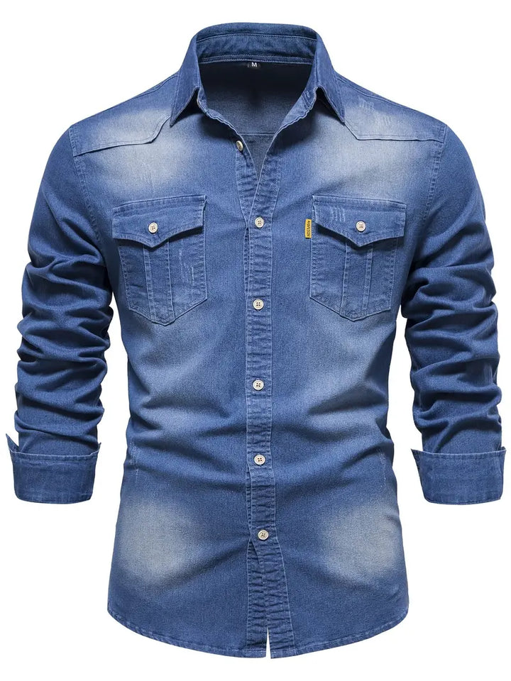 Vossermode | Men’s Stretch Cotton Denim Shirt