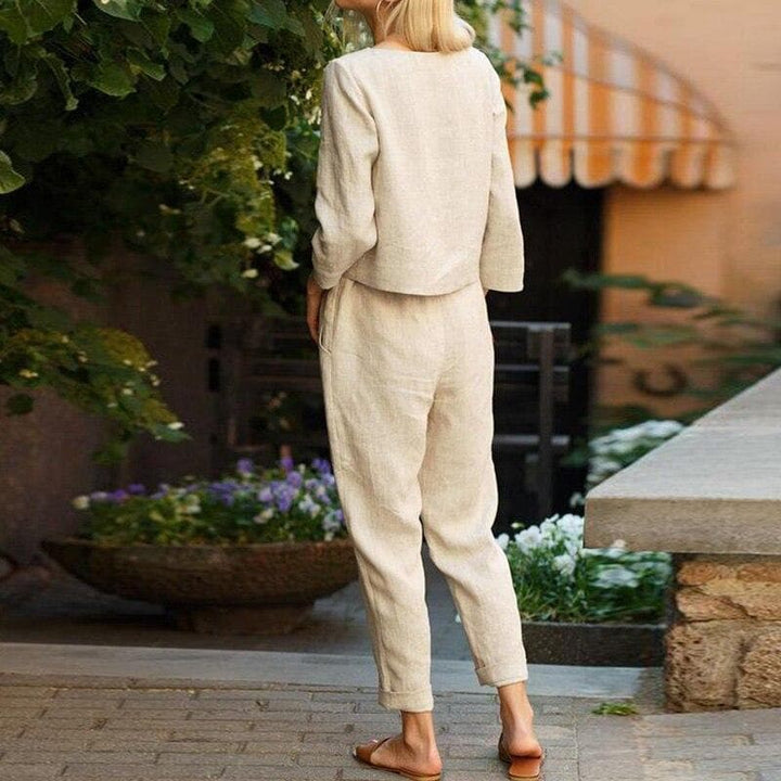 Luciana | Women’s Lightweight Linen Loungewear Set