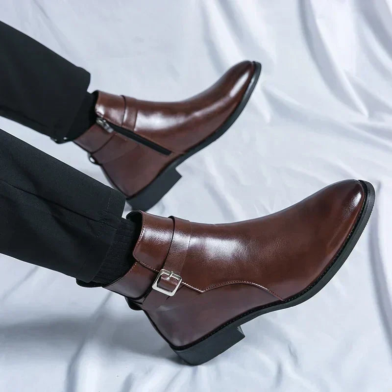 Flint | Men’s Chelsea Boots with Side Zipper