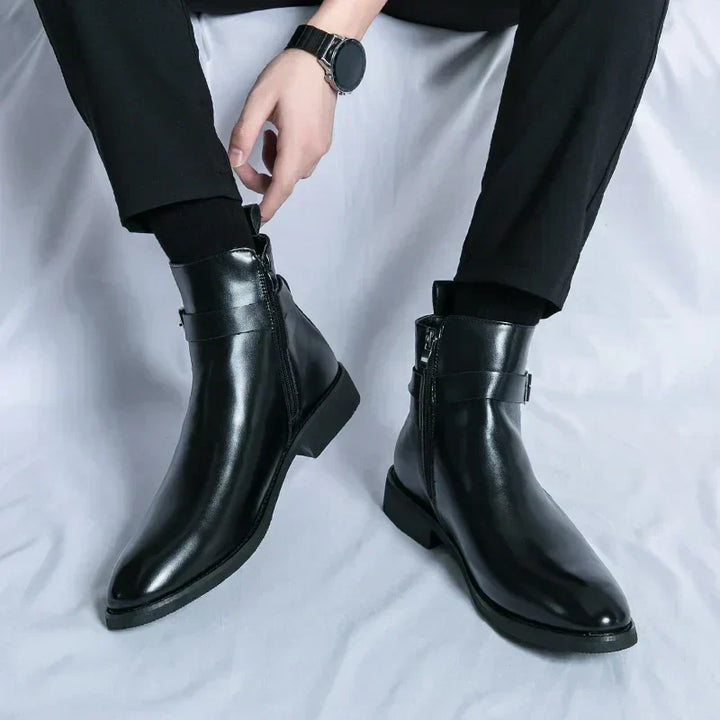 Flint | Men’s Chelsea Boots with Side Zipper