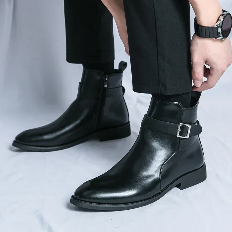 Flint | Men’s Chelsea Boots with Side Zipper