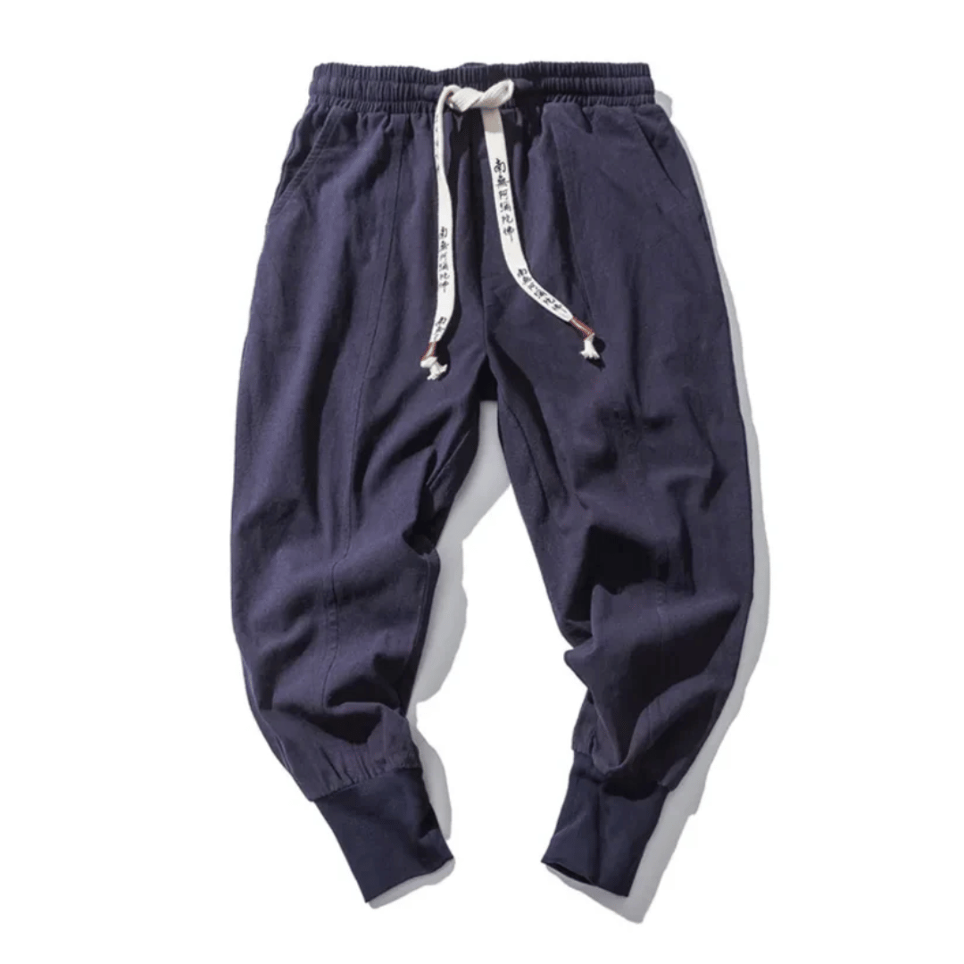 Kezno | Men’s Drop-Crotch Cotton Blend Pants