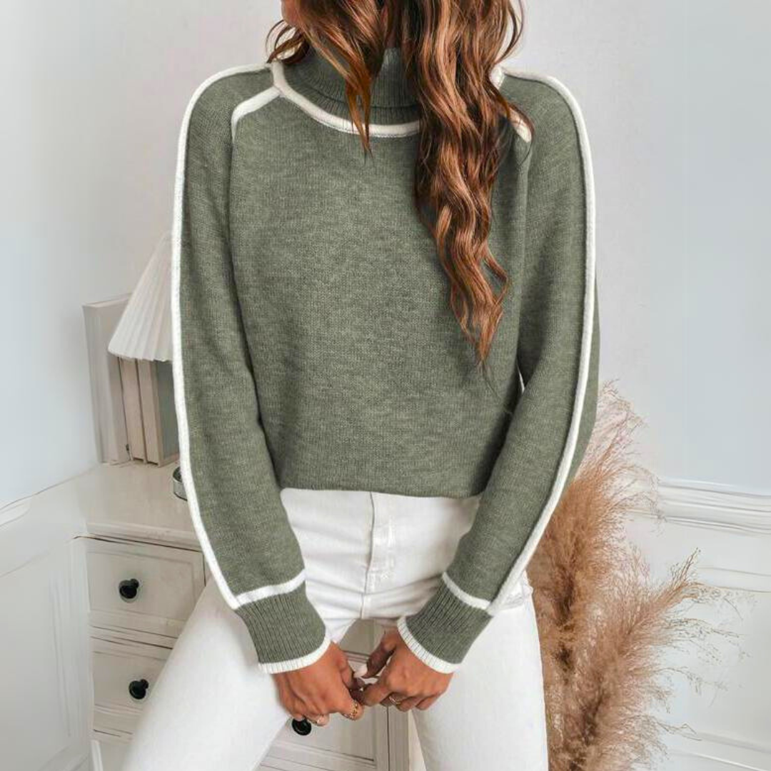 Aurelina | Women’s Relaxed Turtleneck Knit Sweater
