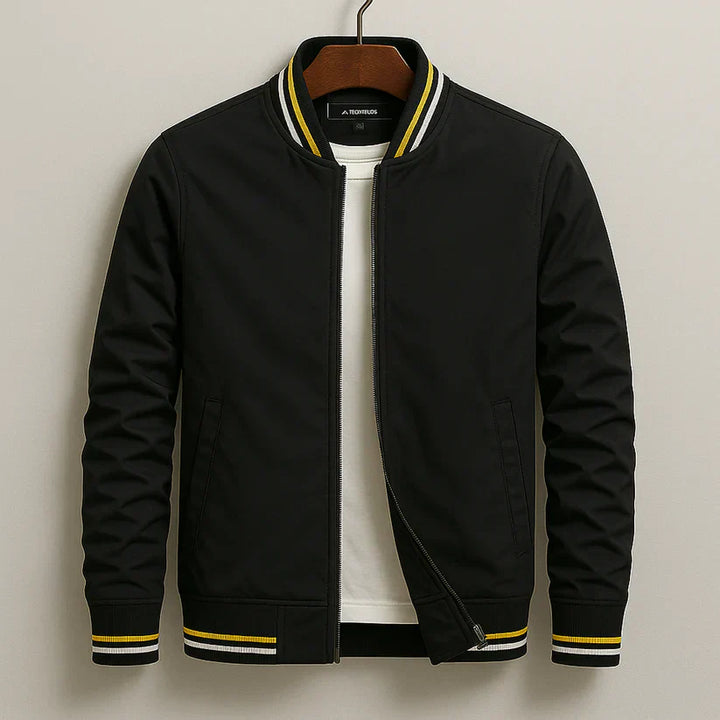 Ravino | Men’s Windproof Cotton-Blend Bomber Jacket