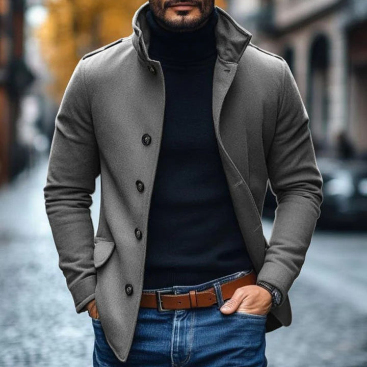 Prinde | Men’s Button Overcoat