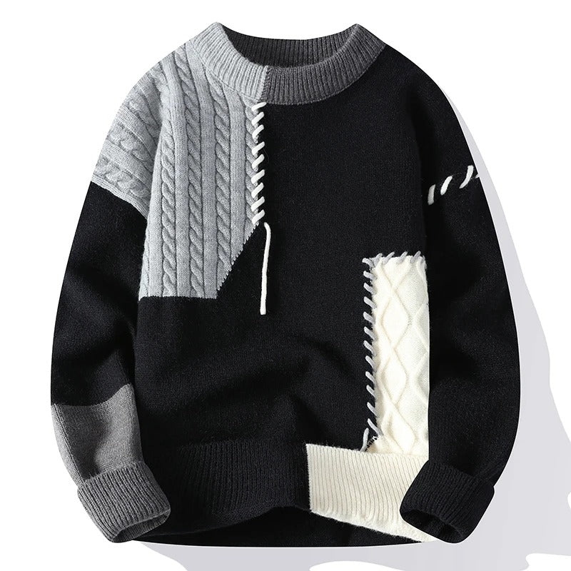 Patrick | Men’s Patchwork Sweater