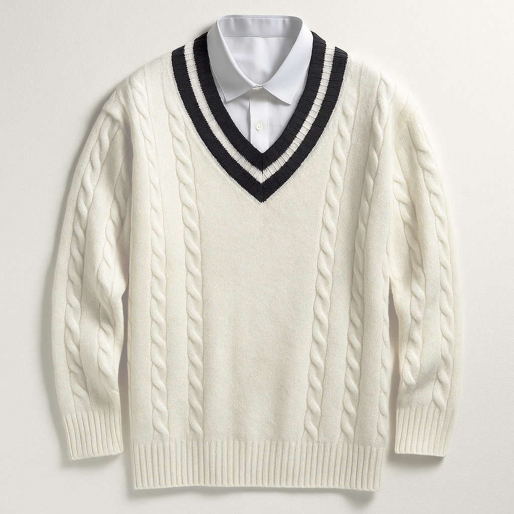 Shawn | Men’s Wool Heritage V-Neck Sweater