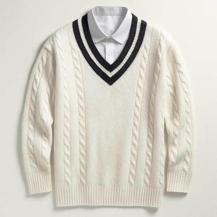 Shawn | Men’s Wool Heritage V-Neck Sweater