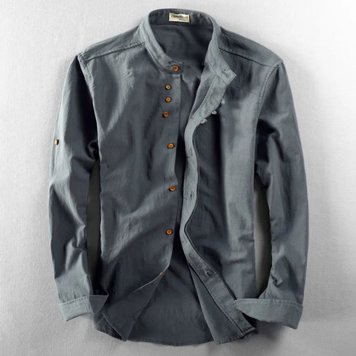 Hikaru | Men’s Japanese-Inspired Linen Cotton Shirt