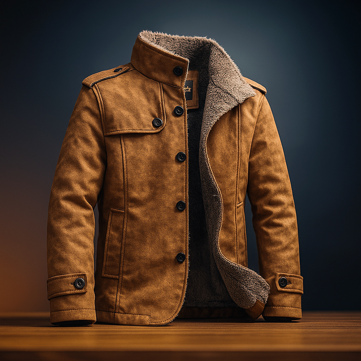Trenton | Men’s Suede Overcoat