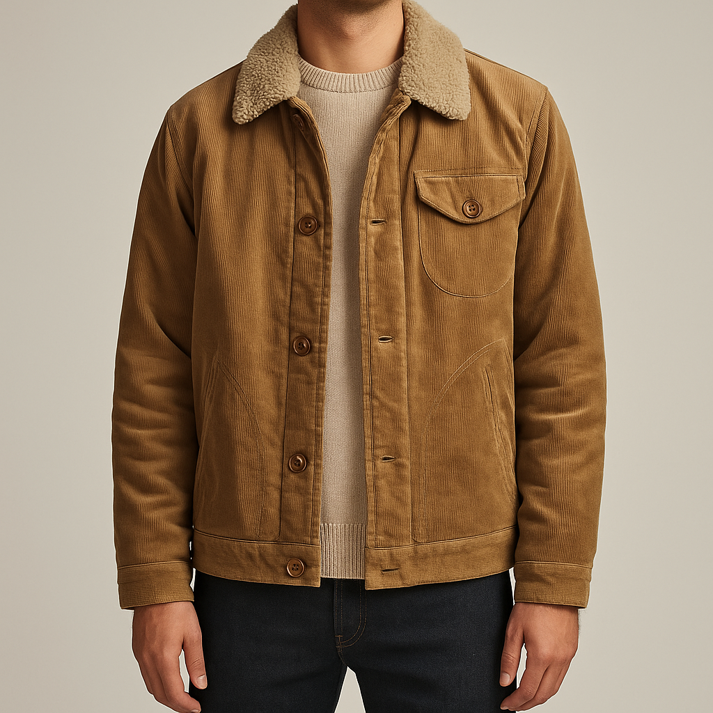Brooks | Men’s Corduroy Fleece Lined Jacket