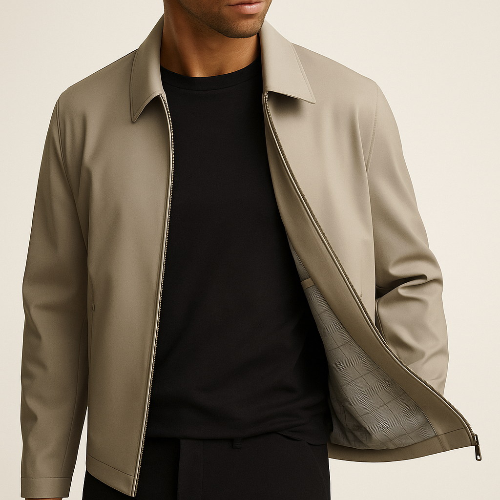 Silvanio | Men’s Wrinkle Free Silk Lapel Jacket