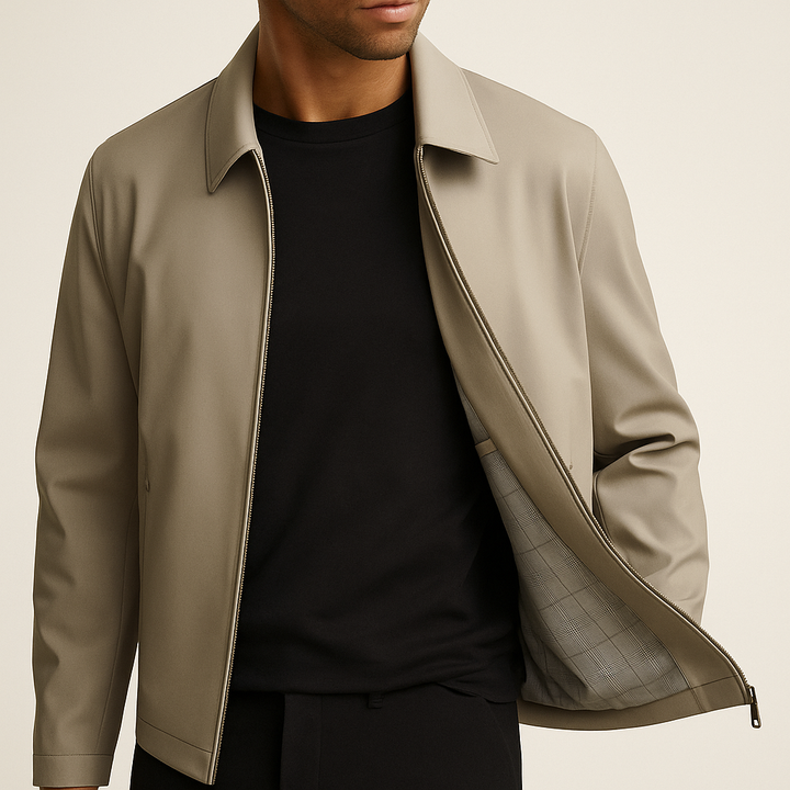 Silvanio | Men’s Wrinkle Free Silk Lapel Jacket