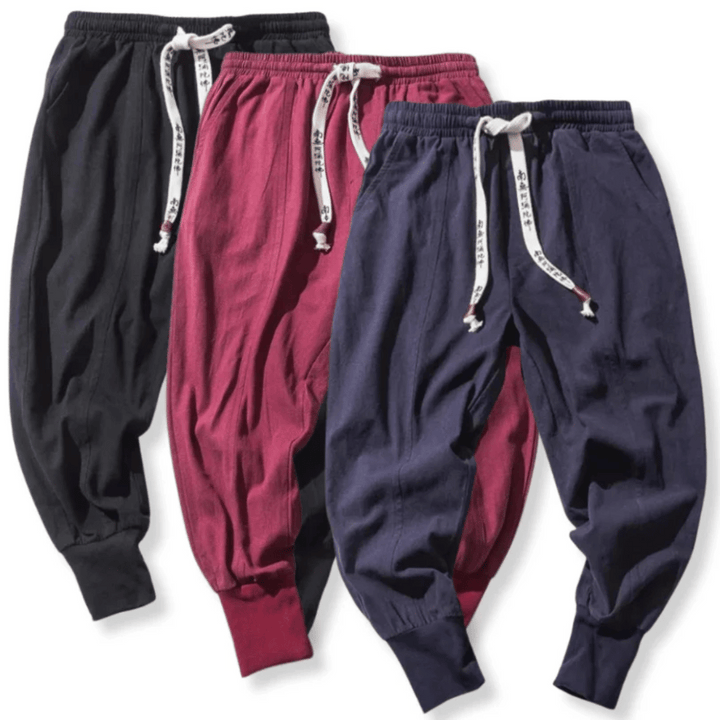 Kezno | Men’s Drop-Crotch Cotton Blend Pants