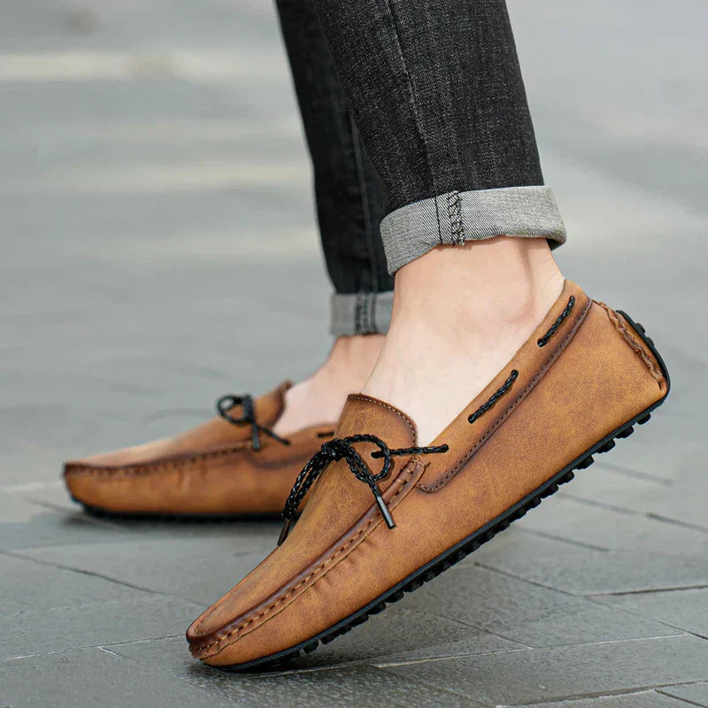 Marcelli | Men’s Genuine Leather Comfort Loafers