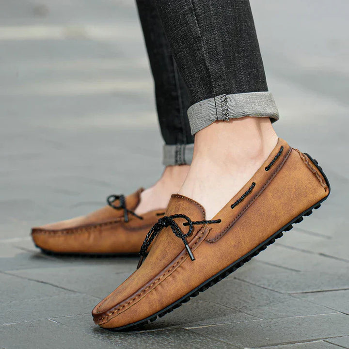 Marcelli | Men’s Genuine Leather Comfort Loafers