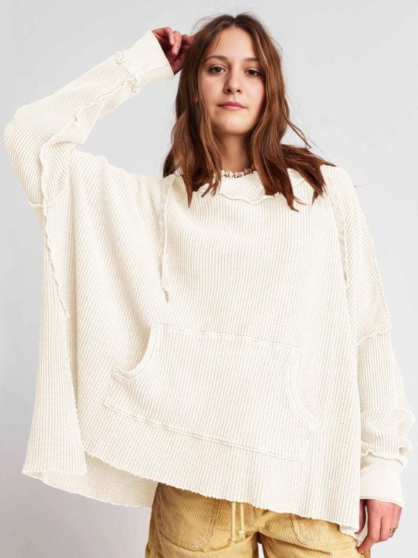 Molly | Women’s Oversized Waffle Knit Hoodie