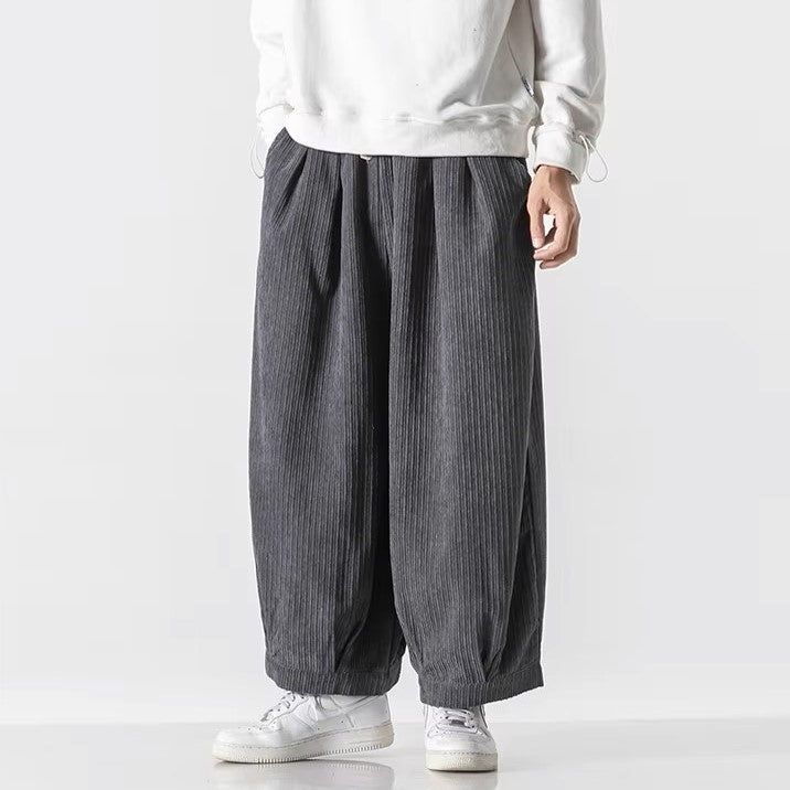 Alberto | Men’s Oversized Pleated Corduroy Pants