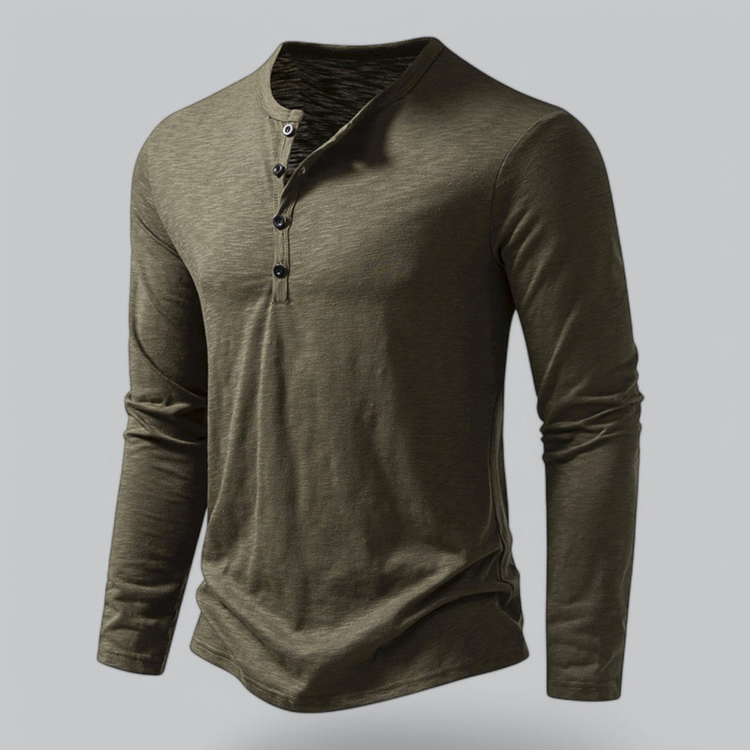Coledro | Men’s Long-Sleeve Henley T-Shirt