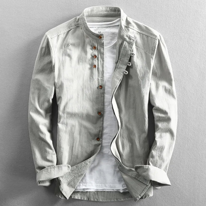 Hikaru | Men’s Japanese-Inspired Linen Cotton Shirt