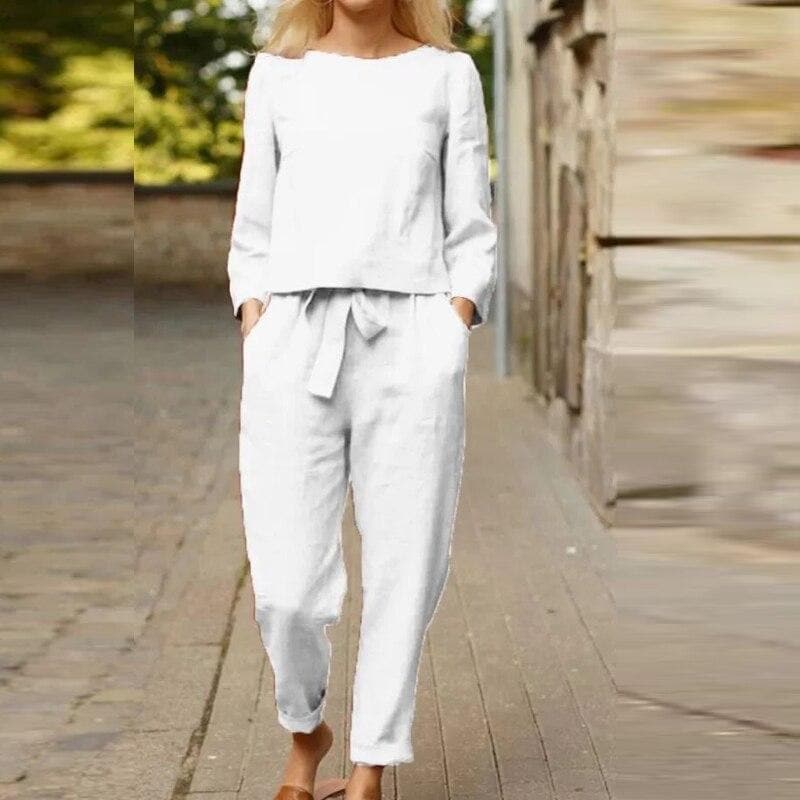 Luciana | Women’s Lightweight Linen Loungewear Set