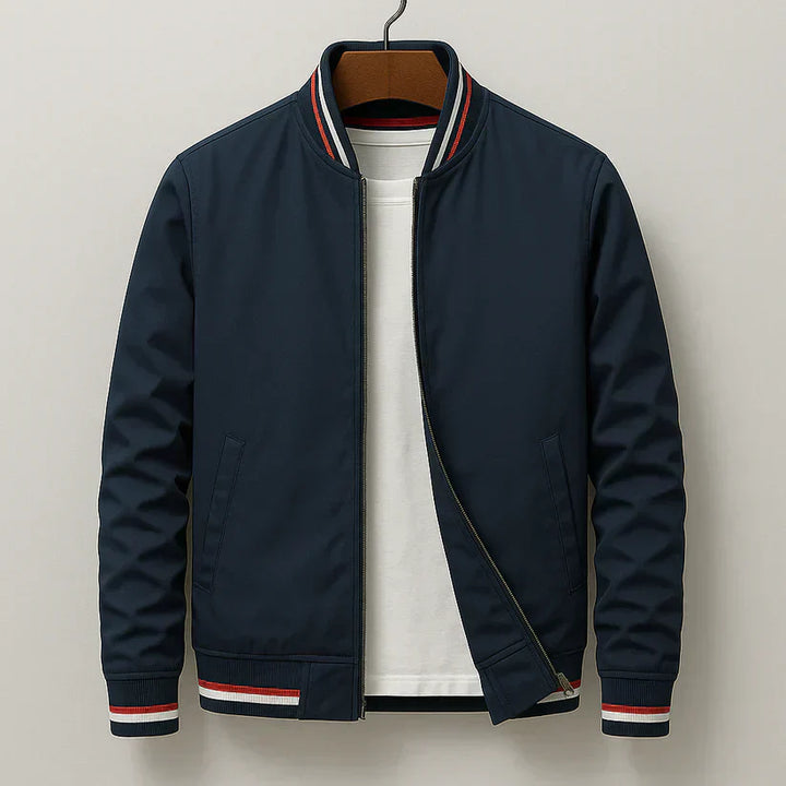 Ravino | Men’s Windproof Cotton-Blend Bomber Jacket