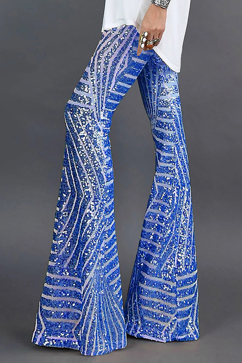 Grien | Women’s Flared Sequin Trousers