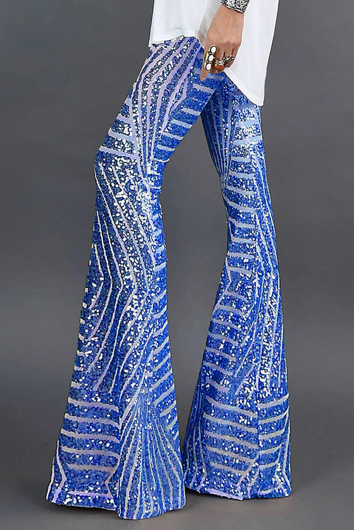 Grien | Women’s Flared Sequin Trousers