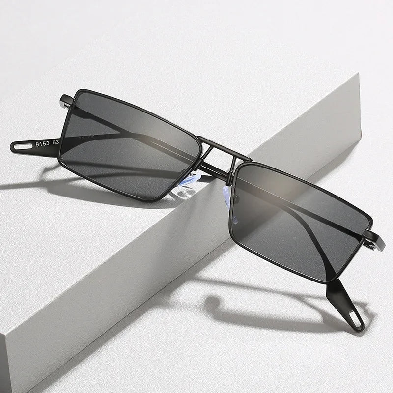 Bridget | Women’s Rectangular Gold Tone Sunglasses