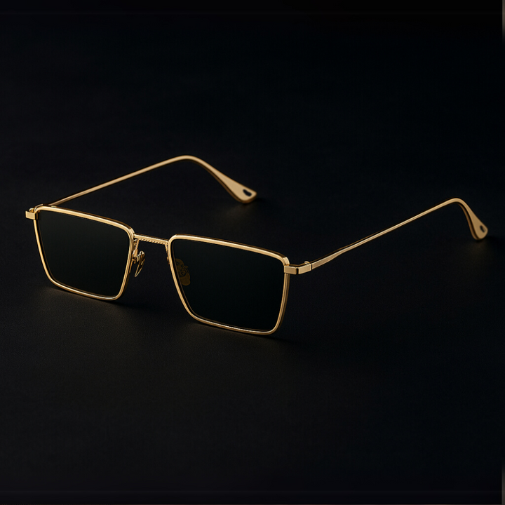 Bridget | Women’s Rectangular Gold Tone Sunglasses