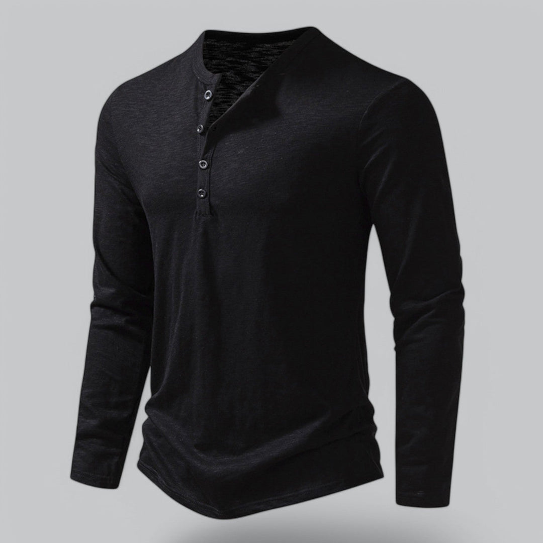 Coledro | Men’s Long-Sleeve Henley T-Shirt