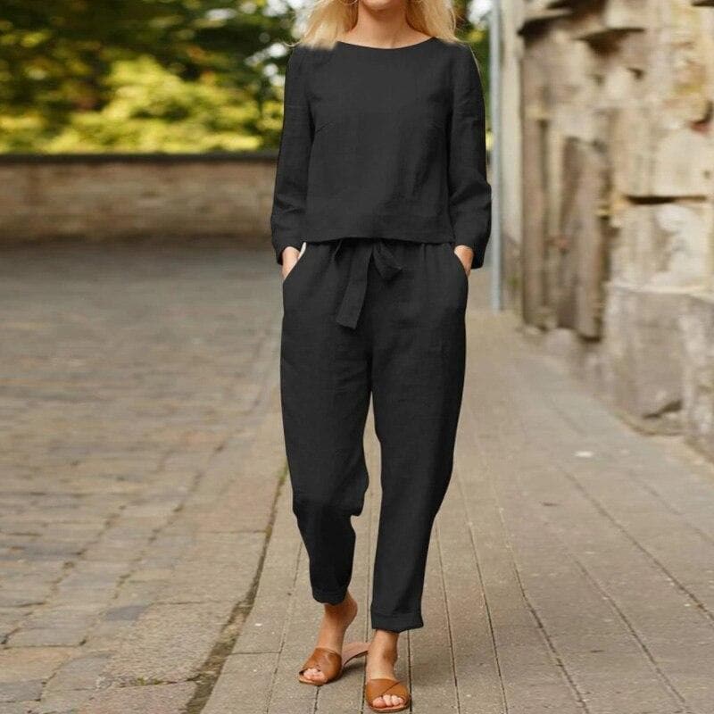 Luciana | Women’s Lightweight Linen Loungewear Set