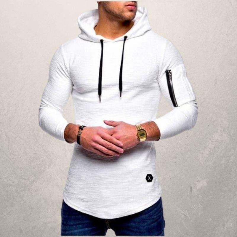 Leino | Men’s Long-Sleeved Textured Hoodie