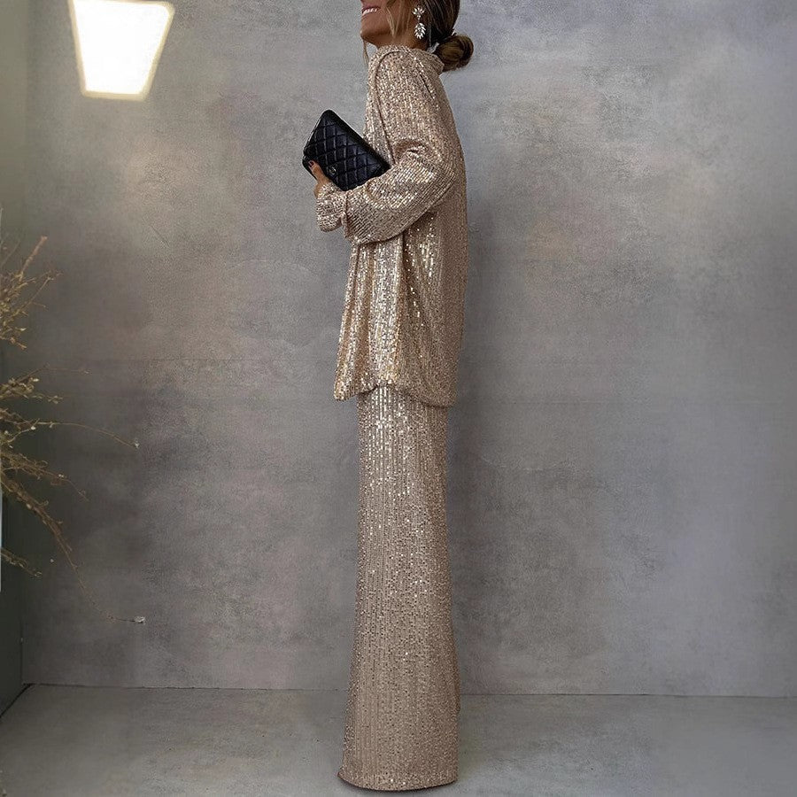 Clamie | Women’s Sequin Two-Piece Set