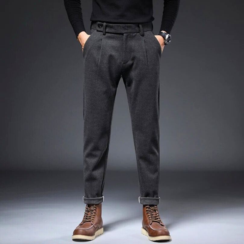 Asher | Men’s Tailored Soft Fabric Trousers