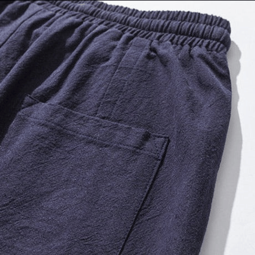 Kezno | Men’s Drop-Crotch Cotton Blend Pants
