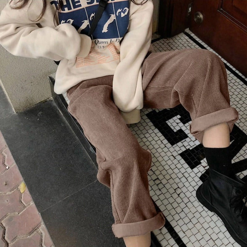 Norilyn | Women’s Elegant Corduroy Trousers