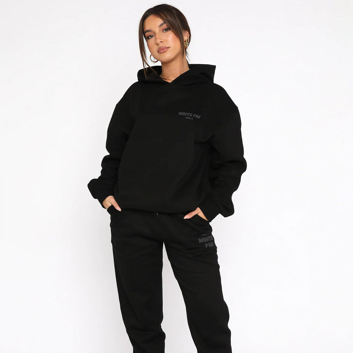 WhiteFox Set | Women’s Hoodie &amp; Jogger Tracksuit Set