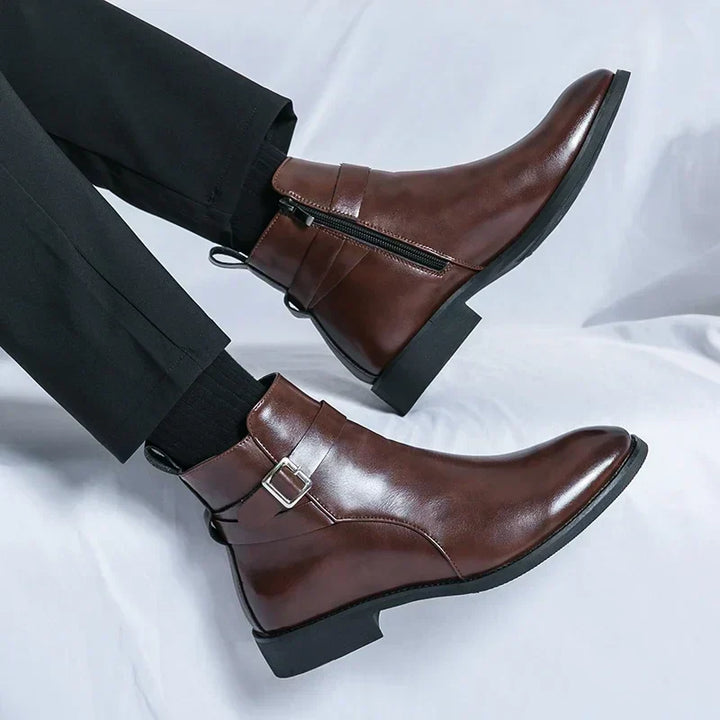 Flint | Men’s Chelsea Boots with Side Zipper