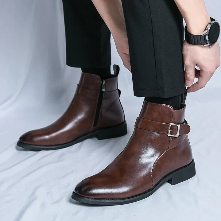 Flint | Men’s Chelsea Boots with Side Zipper