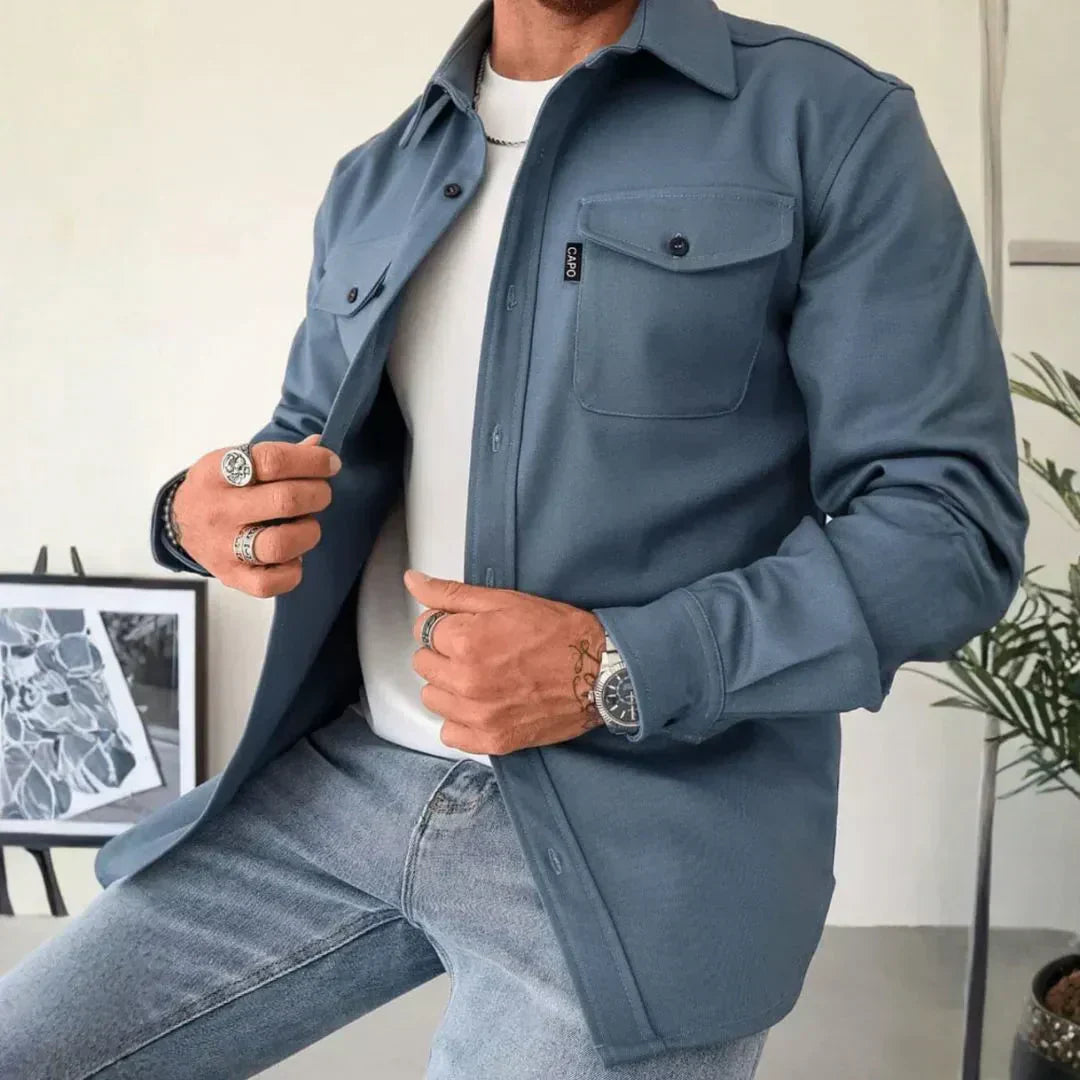 Alden | Men’s Structured Long-Sleeve Overshirt