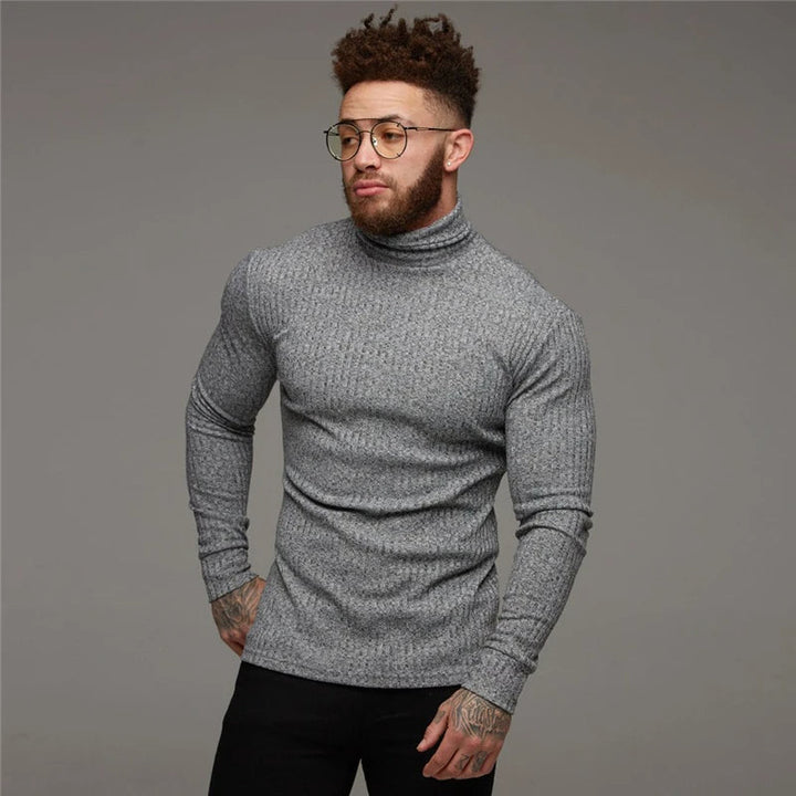 Alvero | Men’s Turtleneck Sweater with Modern Design
