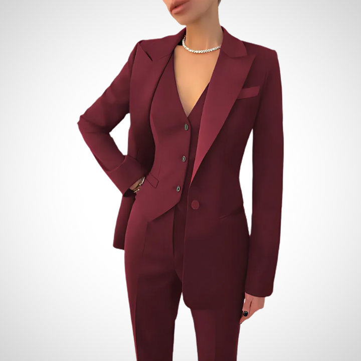 Angel | Women’s Elegant Tailored Three-Piece Suit