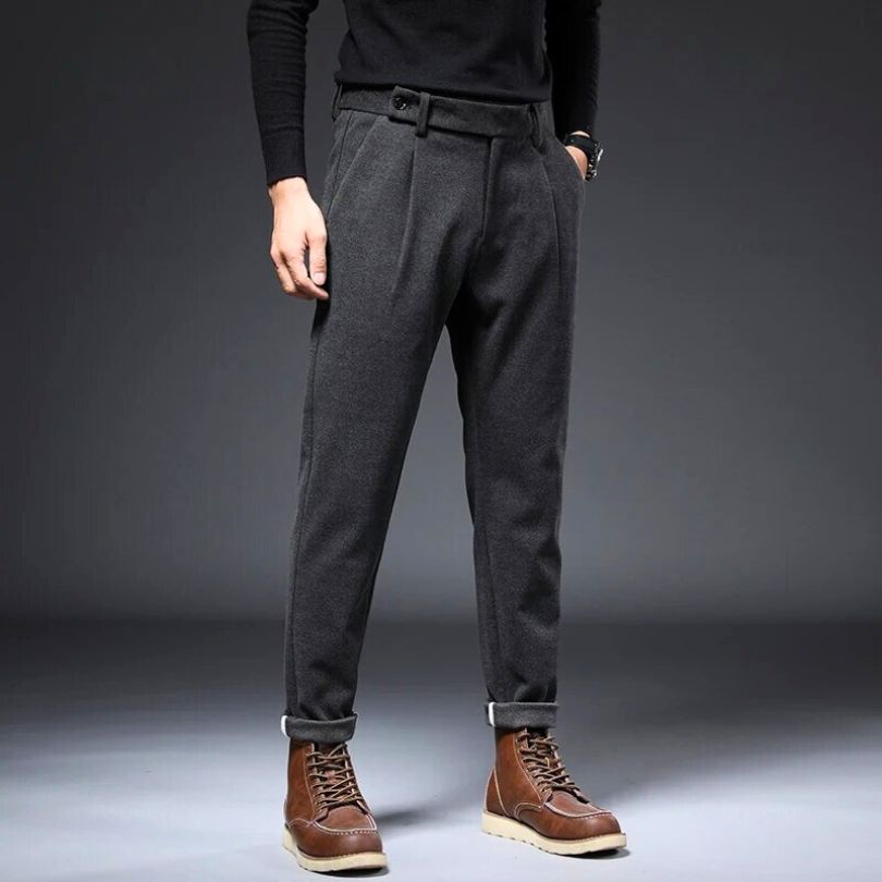 Asher | Men’s Tailored Soft Fabric Trousers