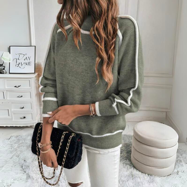 Aurelina | Women’s Relaxed Turtleneck Knit Sweater
