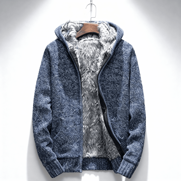 Auric | Men’s Cashmere Wool Fur-Lined Hoodie