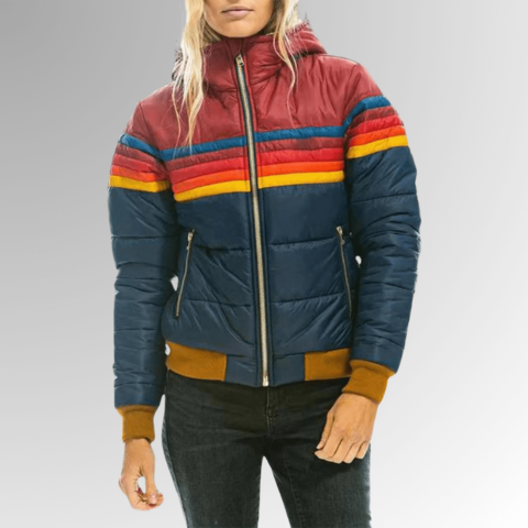 Auroria | Women’s Retro Puffer Jacket with Hood