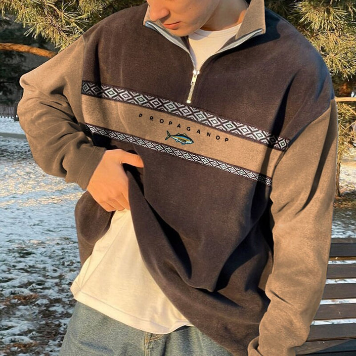 Berengar | Men’s Half-Zip Knit Sweater